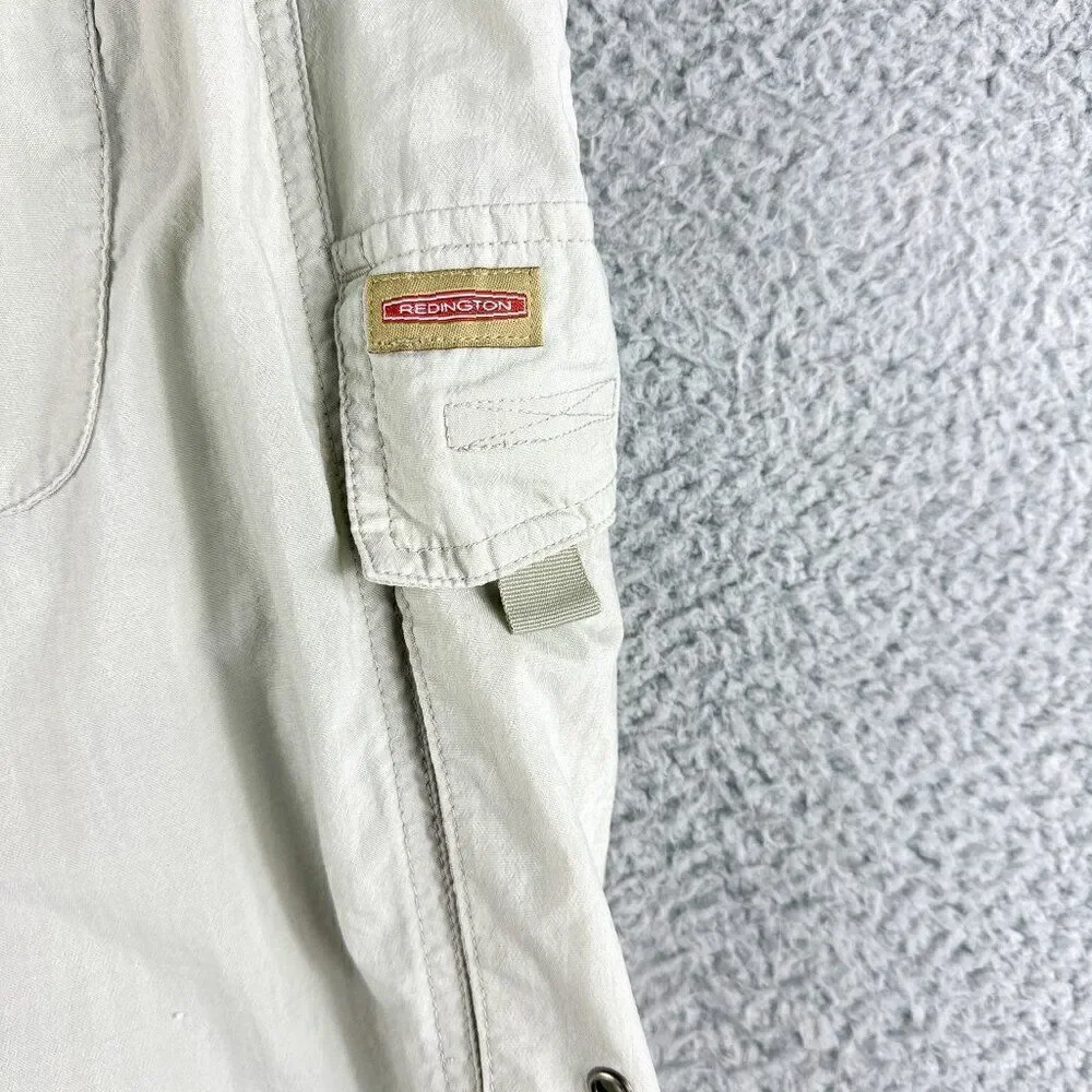 Redington Convertible Pants Mens 38 Tan Fishing Cargo Nylon‎ Mesh Lined Outdoor